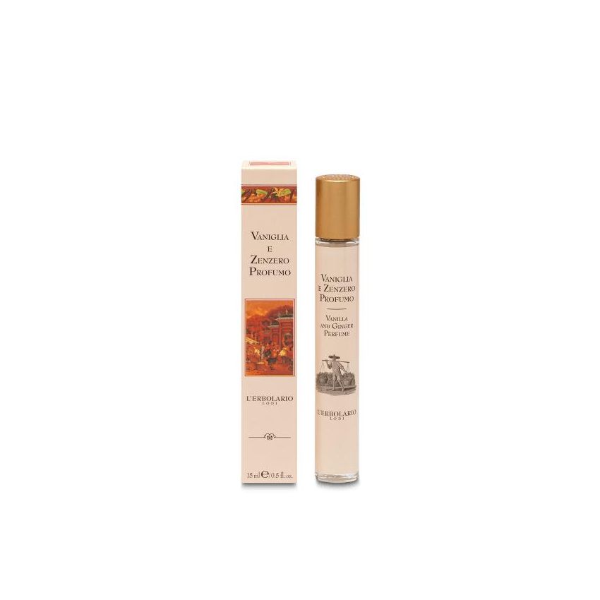 L'Erbolario Fragranza Unisex Vaniglia e Zenzero, 15ml