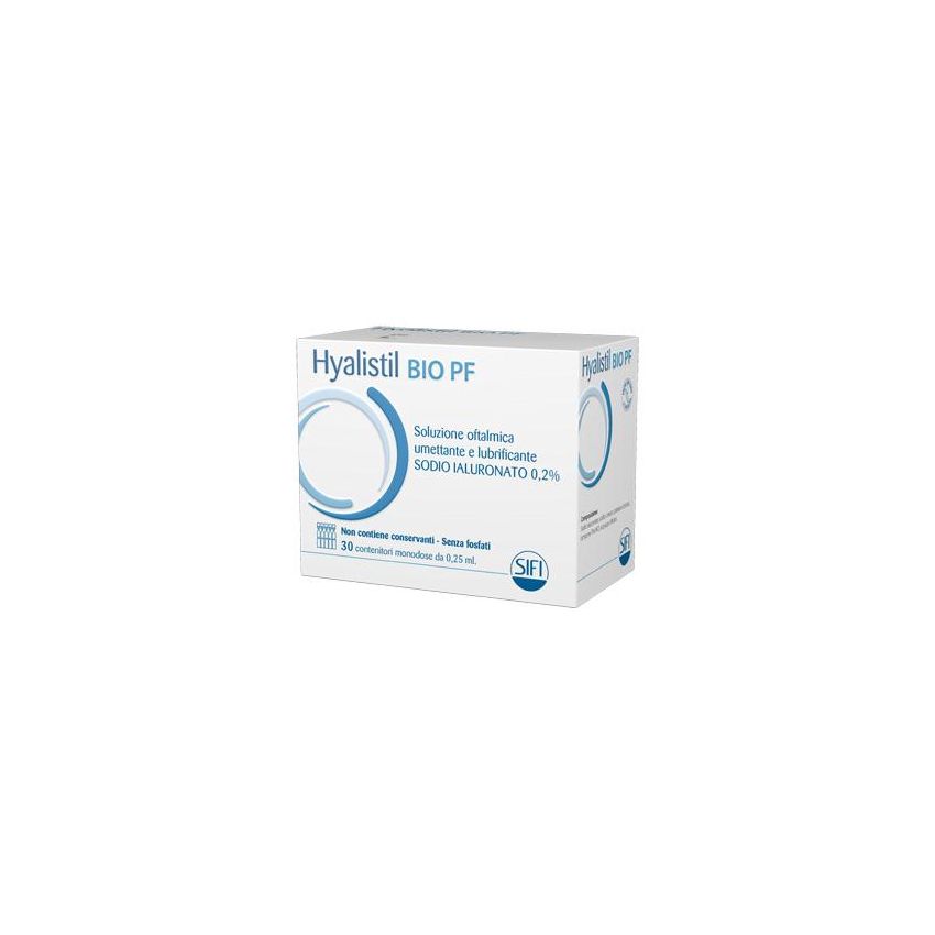 Hyalistil Bio Pf - Soluzione Oftalmica con Acido Ialuronico 0,2% - 30 Fiale da 0,25ml