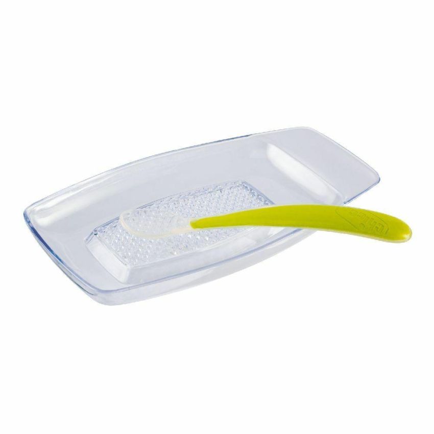 Chicco Grattugia Multiuso e Cucchiaio in Silicone Morbido