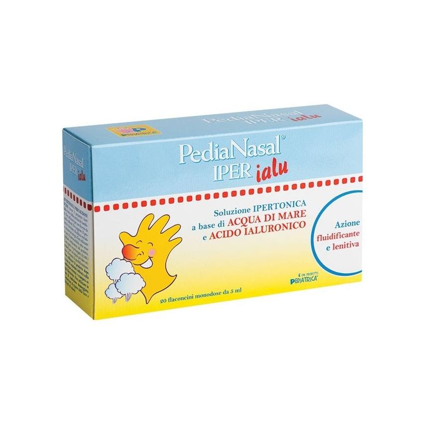Pedianasal Iper: Soluzione Nasale Ipertonica con Acido Ialuronico - 20 Flaconcini Monodose