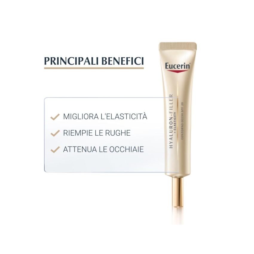 Eucerin Elasticity Eye Contour con Hyaluron-Filler 15ml + SPF15