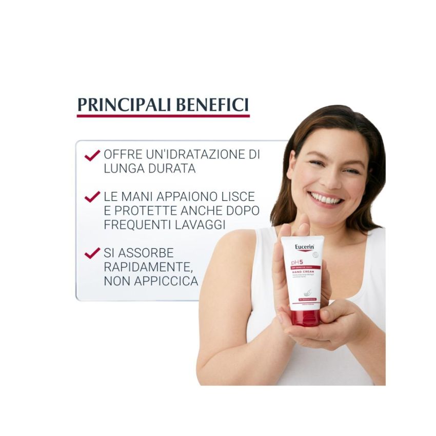 Eucerin Ph5 Crema Idratante Protettiva per le Mani - 75ml