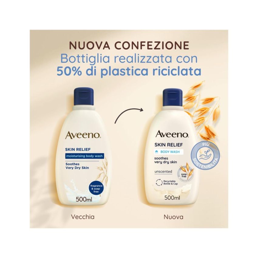 Aveeno Skin Relief Detergente per Bagno e Doccia da 500ml
