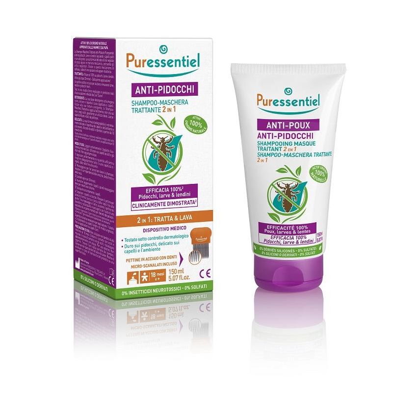 Maschera Shampoo Trattante Anti-Pidocchi Puressentiel 150ml