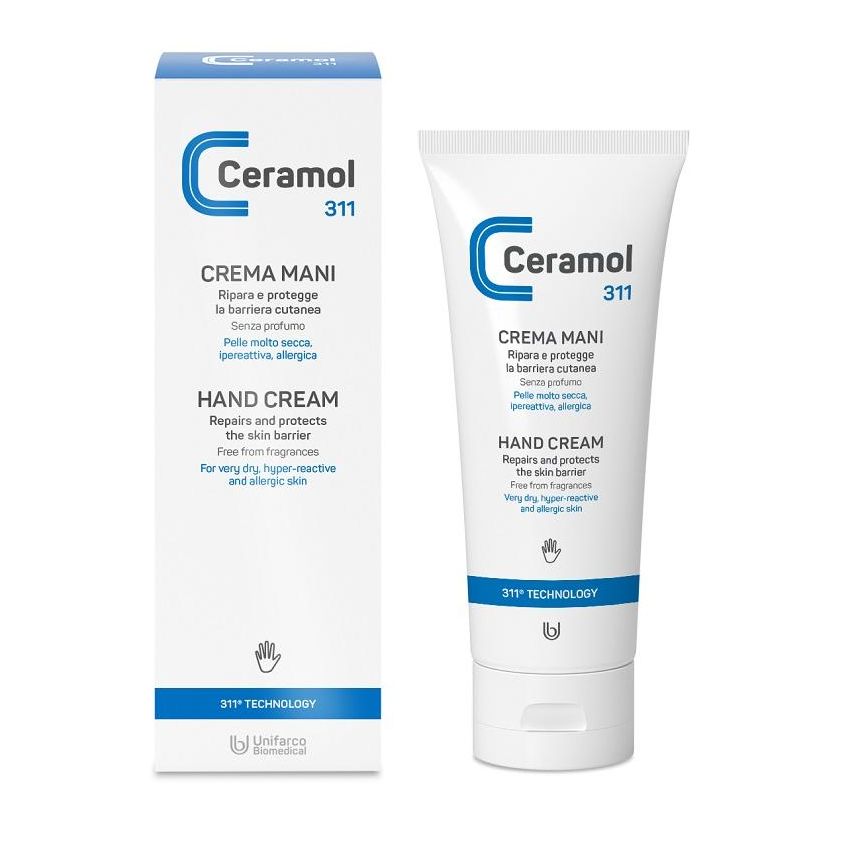 Ceramol Crema Idratante per Mani, 100ml