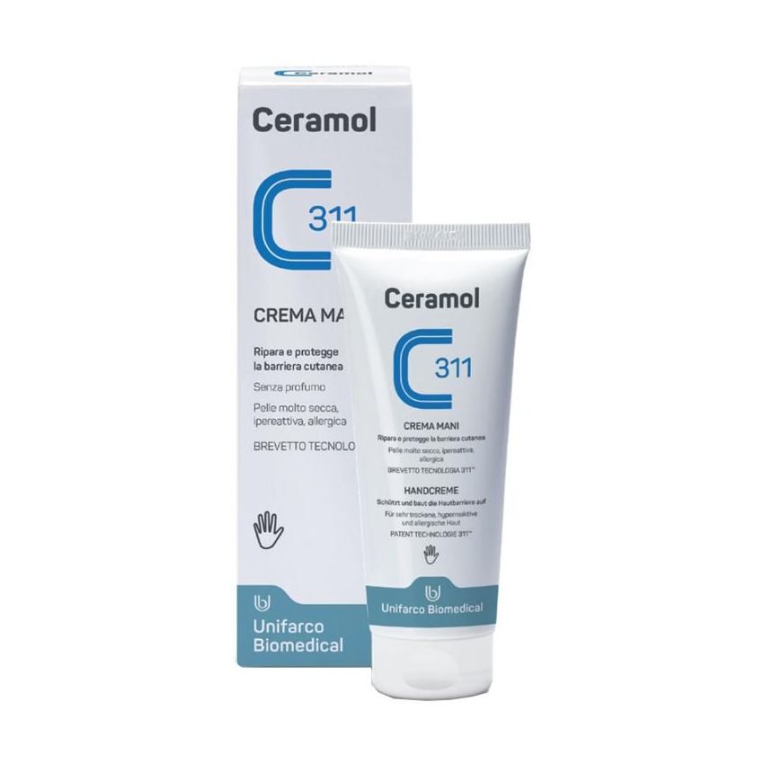 Ceramol Crema Idratante per Mani, 100ml