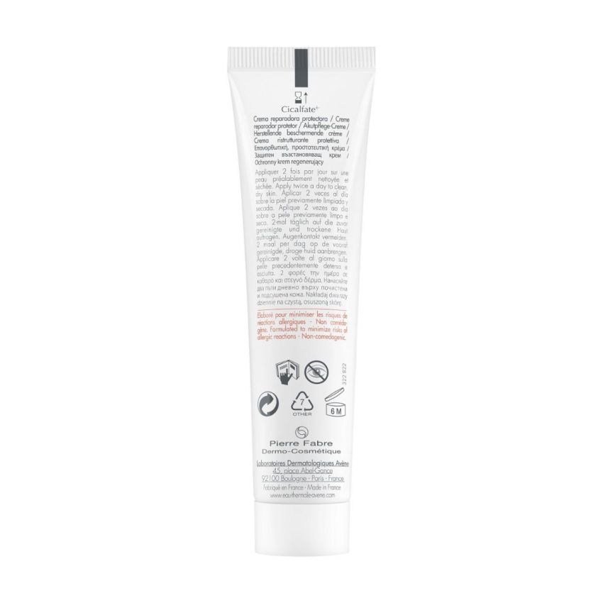 Avene Eau Thermale Cicalfate Crema Protettiva Ristrutturante - 40ml