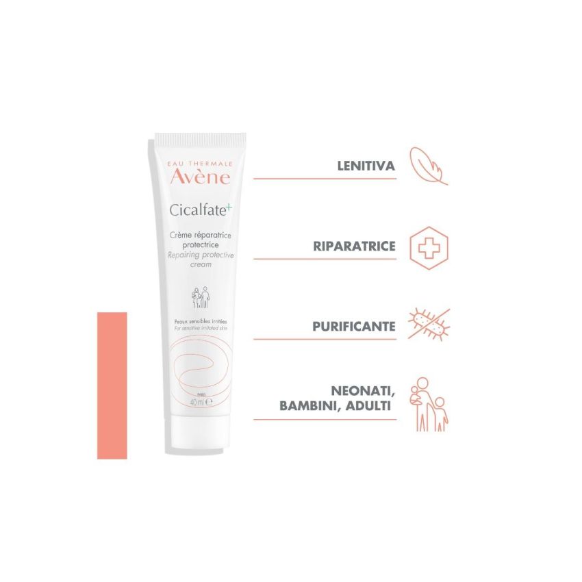Avene Eau Thermale Cicalfate Crema Protettiva Ristrutturante - 40ml