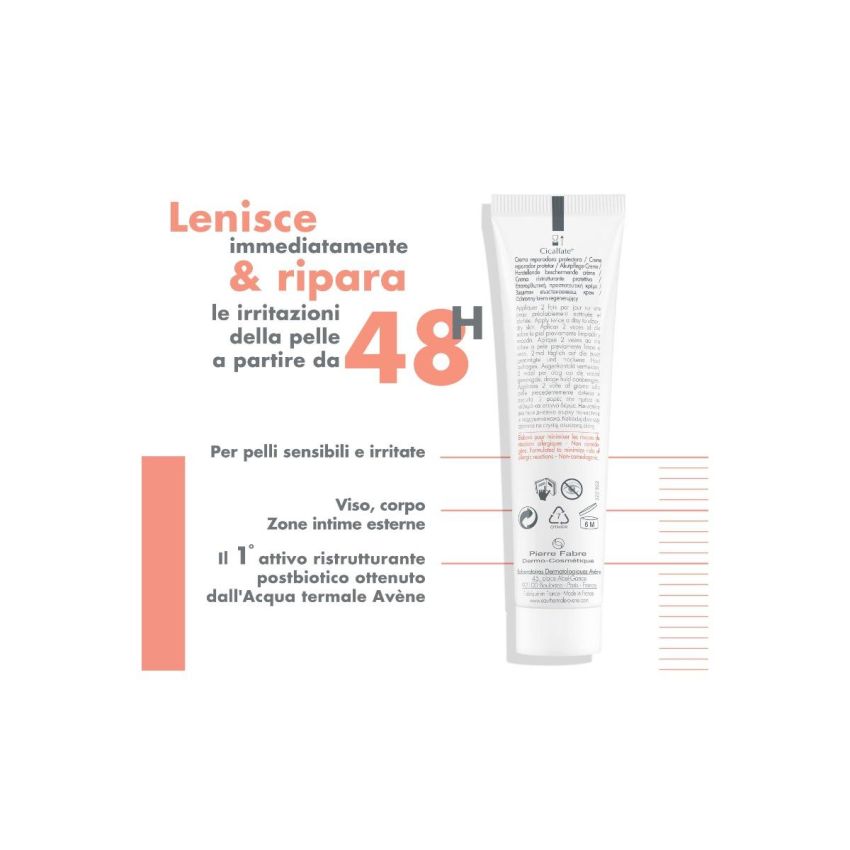 Avene Eau Thermale Cicalfate Crema Protettiva Ristrutturante - 40ml