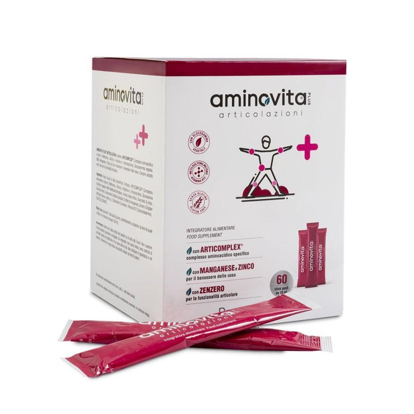 AminoVita Plus - Integratore per Articolazioni, 60 Stick