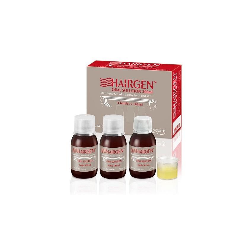 Soluzione Orale Hairgen per la Cura dei Capelli, 3x100ml