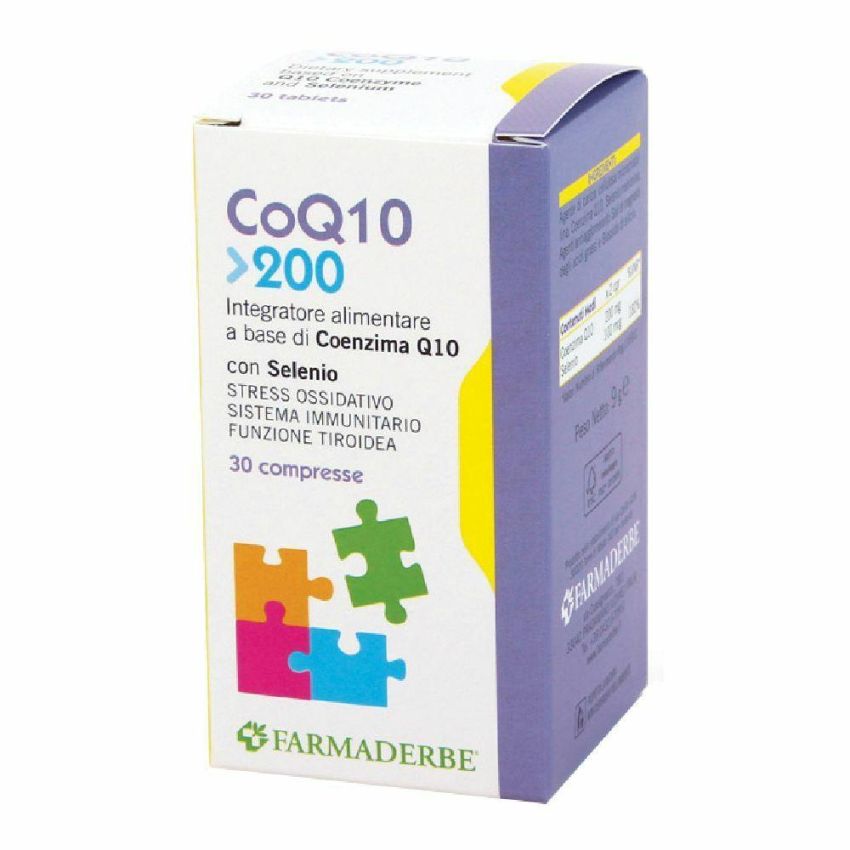 CoQ10 Potente Antiossidante 200mg - Confezione da 30 Compresse