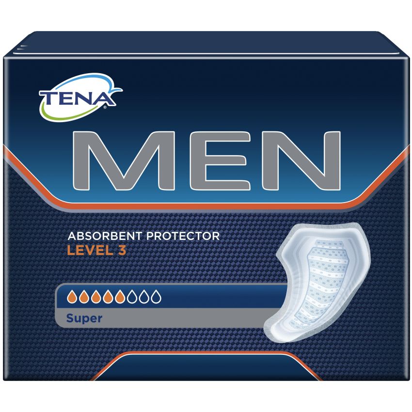 Tena Men Level 3 – Assorbenti per Uomo, Pacco da 8 Pezzi