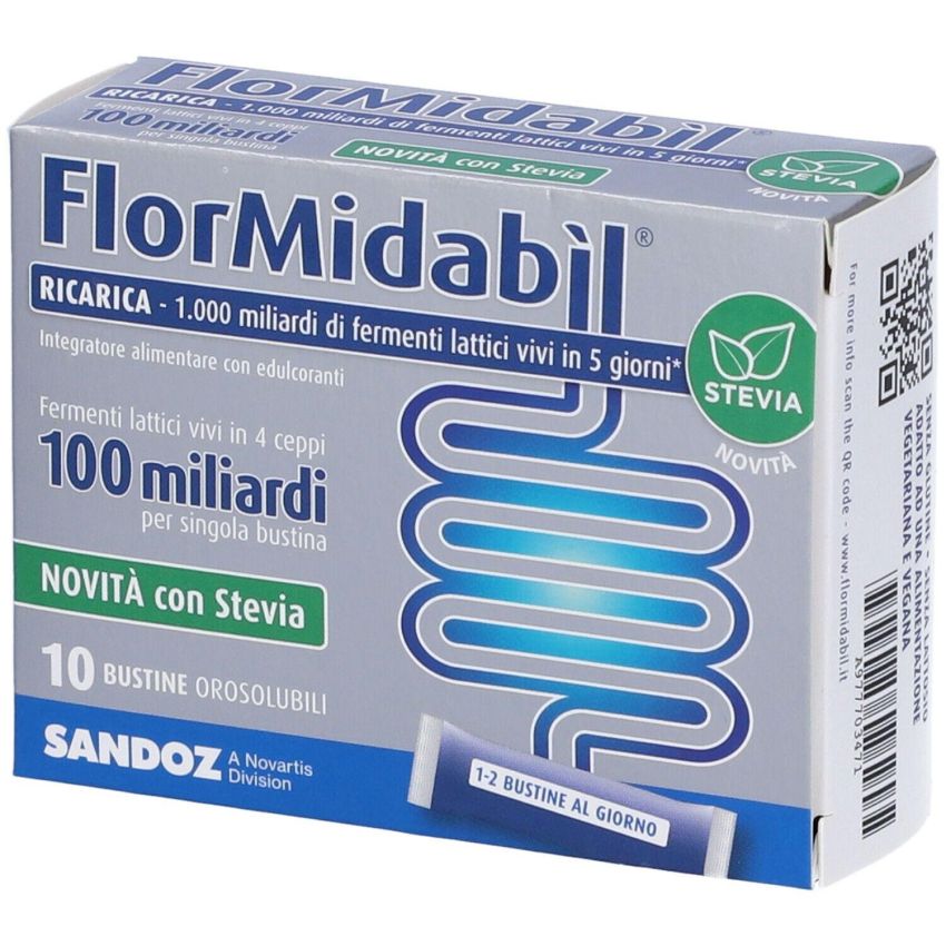 Flormidabil Stevia - Ricarica 100 Miliardi - 10 Bustine