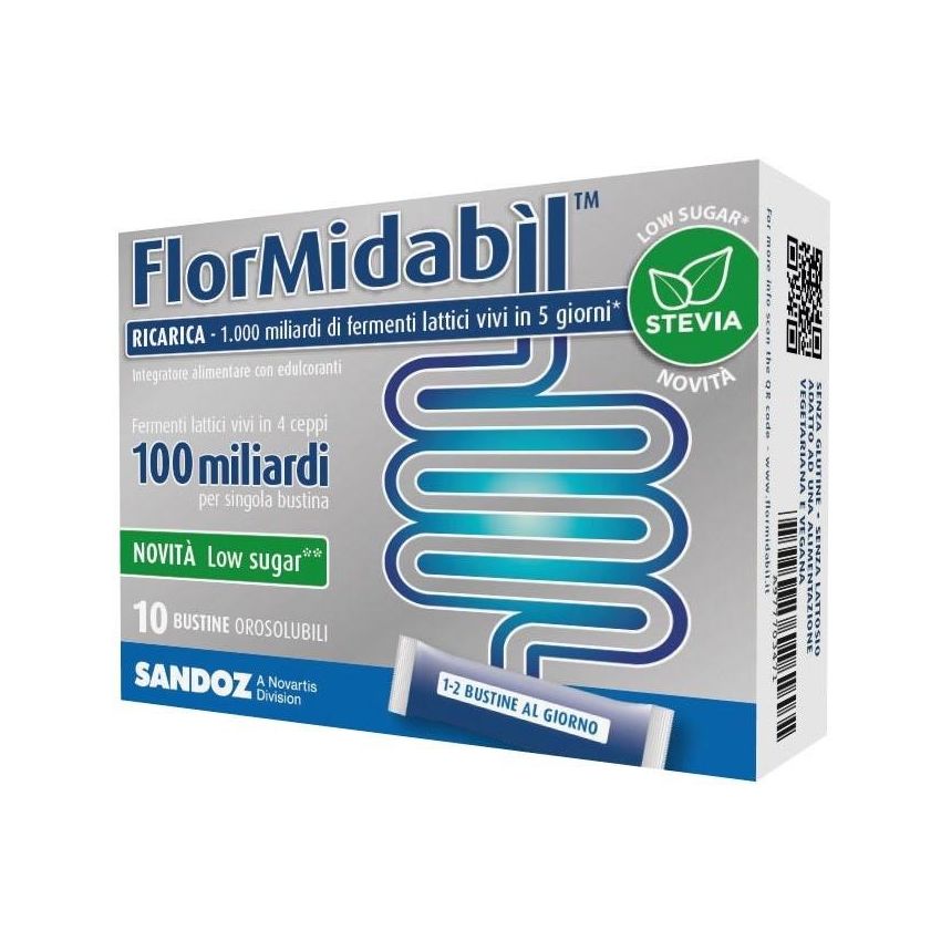 Flormidabil Stevia - Ricarica 100 Miliardi - 10 Bustine