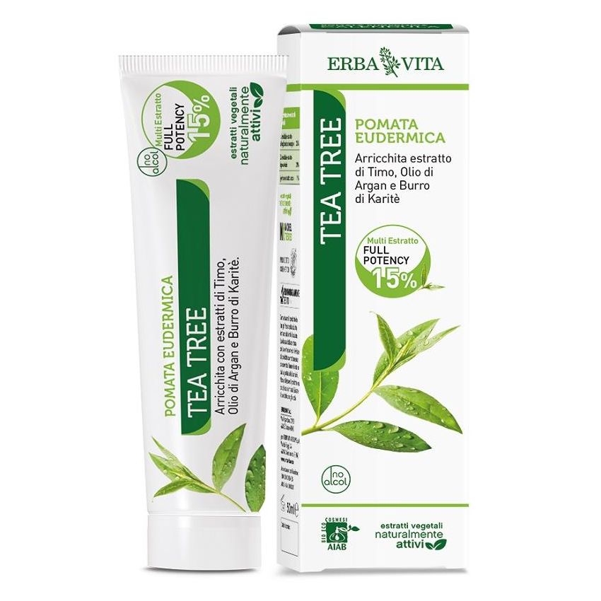Pomata Eudermica al Tea Tree 50ml di Erba Vita