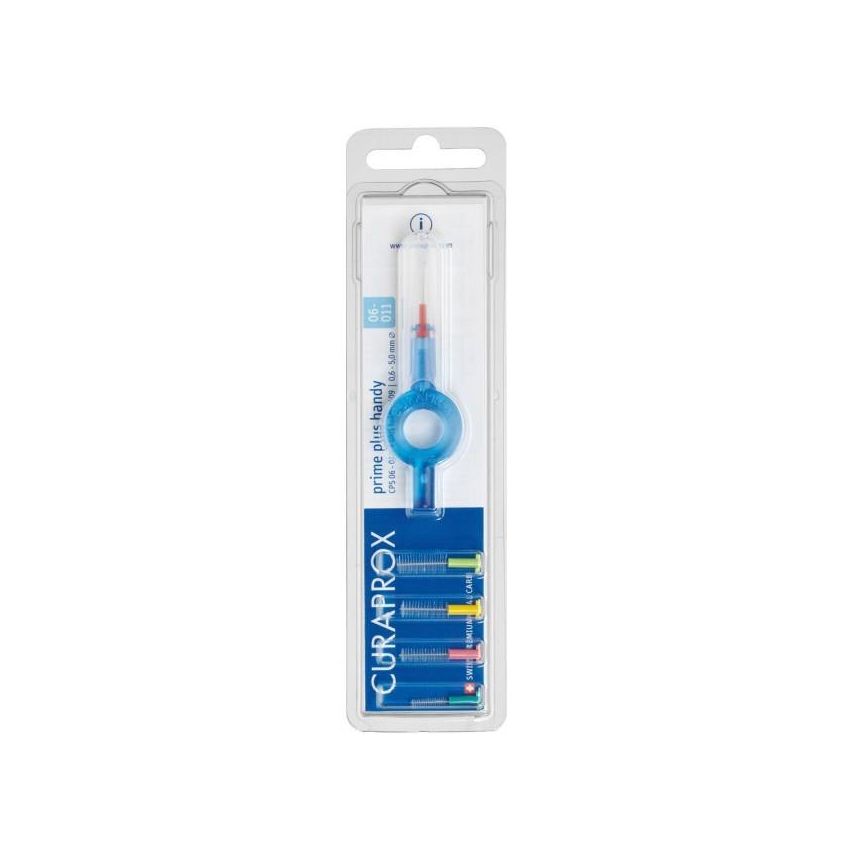 Curaprox CPS Prime Handy Set: 5 Mixed Interdental Brushes + 1 Handle