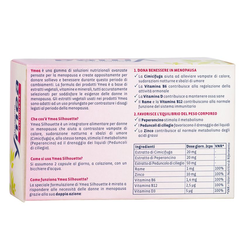 Ymea Silhouette - 128 Capsule per il Controllo del Peso