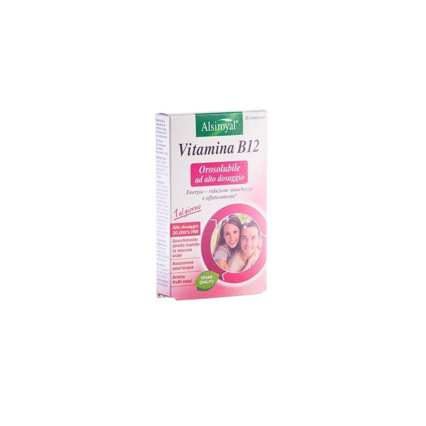 Vitamina B12 Orosolubile: Piastrina da 30 Compresse