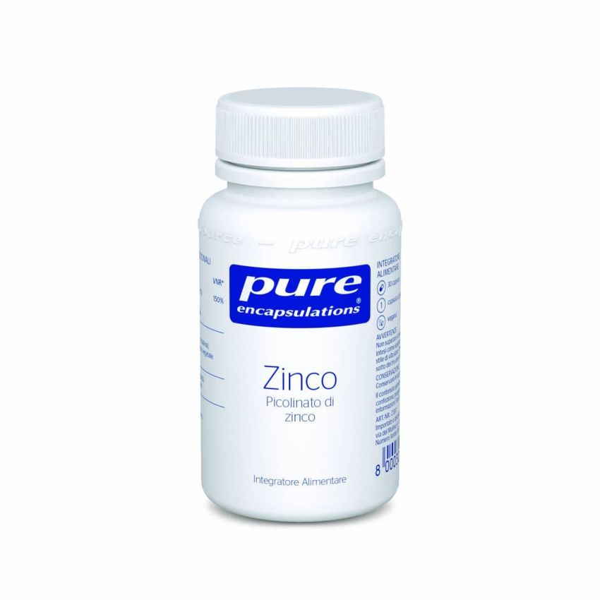 Pure Encapsulations - Capsule di Zinco Puro da 30 Pezzi