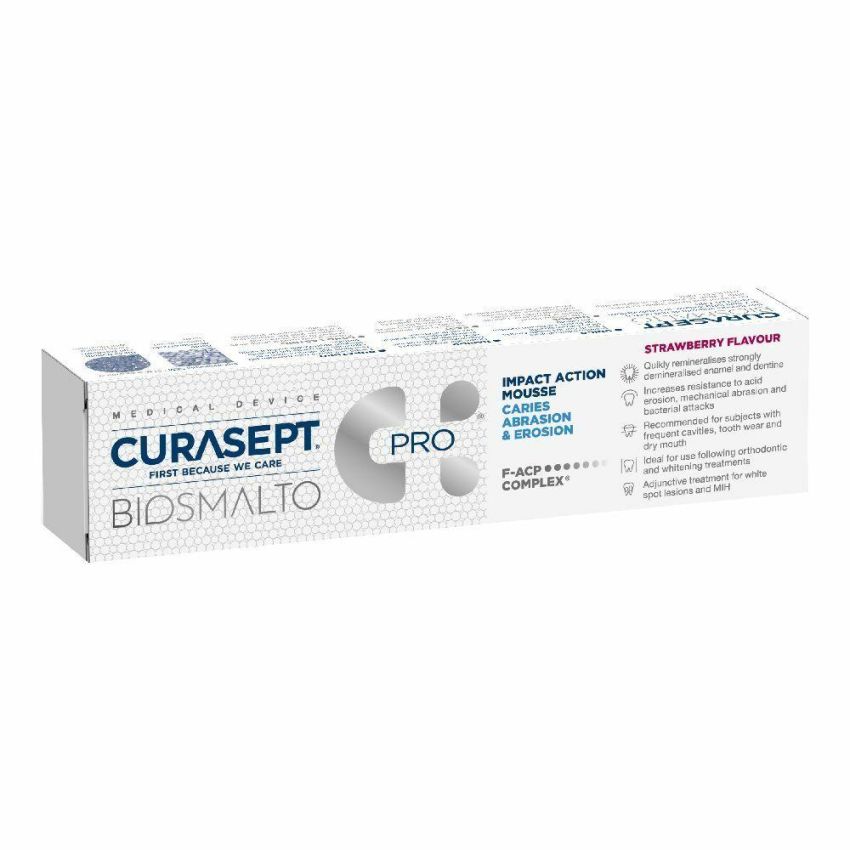 Curasept Fragola Biosmalto Anti-Carie Mousse 50ml