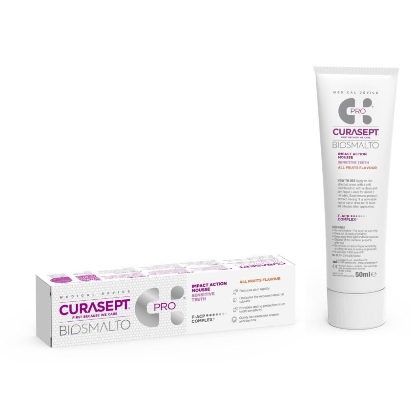 Mousse Curasept Biosmalto per Denti Sensibili - 50ml