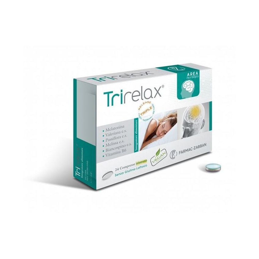 Trirelax Meds - Compresse Rilassanti, Confezione da 24 Pezzi