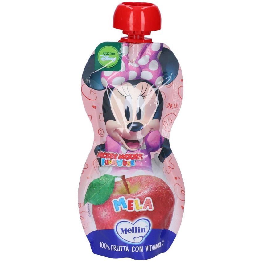 Mellin Disney Merenda di Mela - Alimento per Bambini dai 9 Mesi - 110g