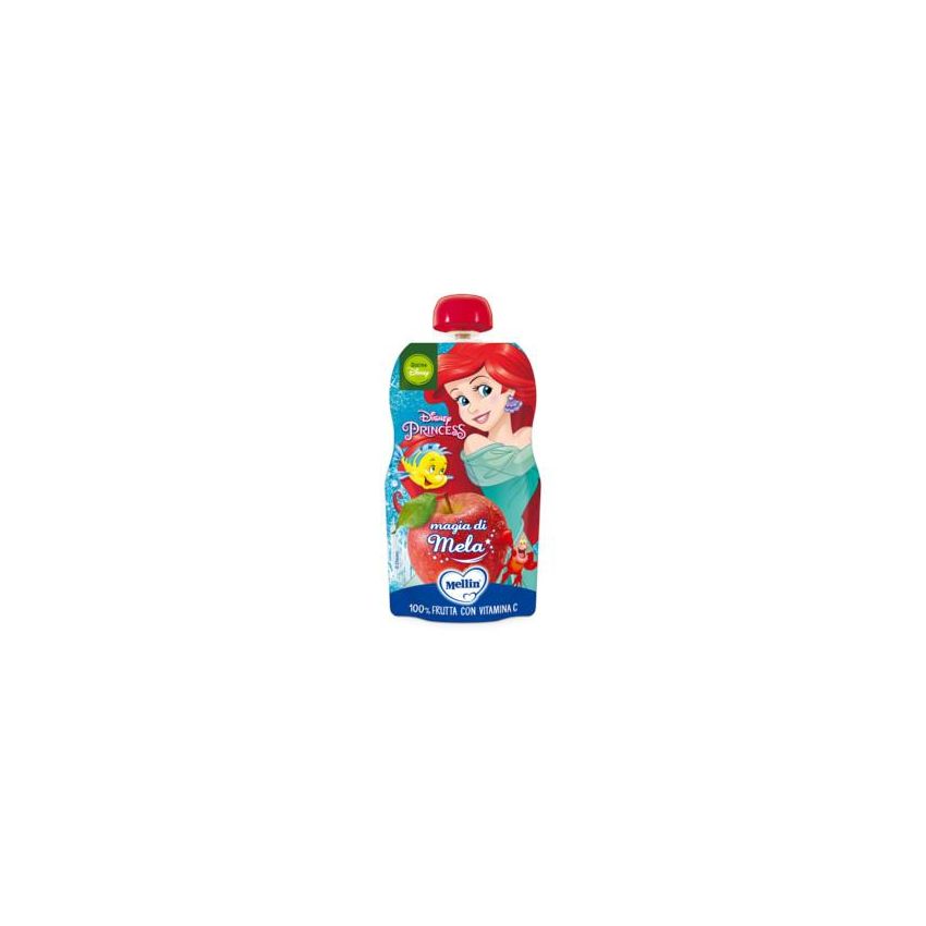 Mellin Disney Merenda di Mela - Alimento per Bambini dai 9 Mesi - 110g