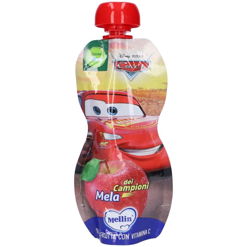 Mellin Merenda Pouch Disney con Sapore di Mela 110g
