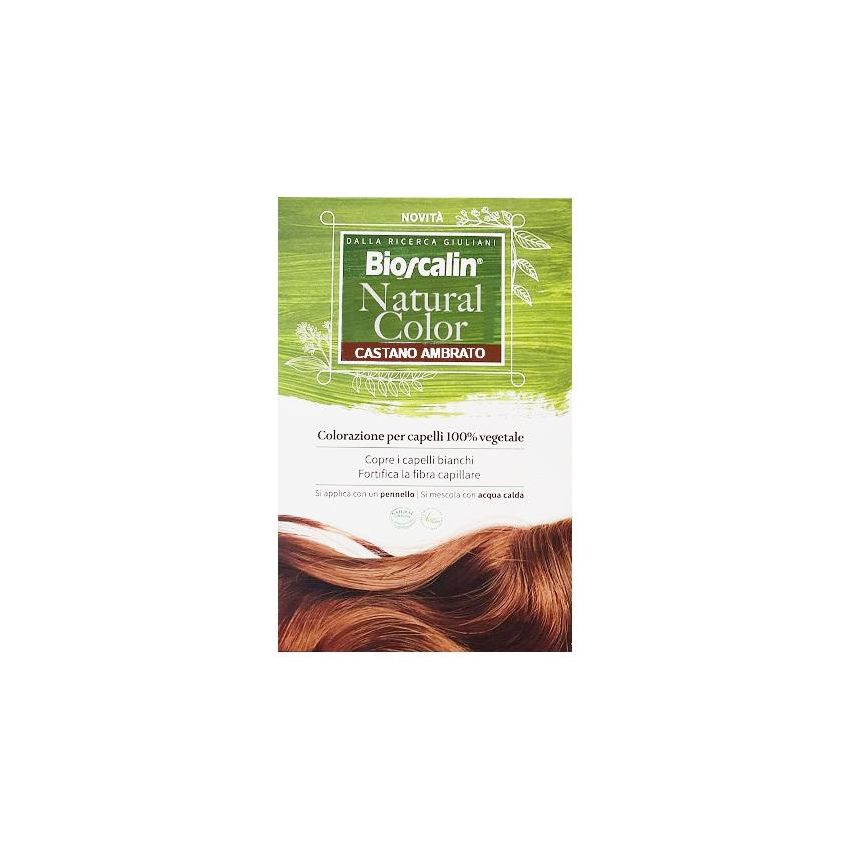 Bioscalin Tintura Naturale per Capelli, Castano Ambrato, 70g