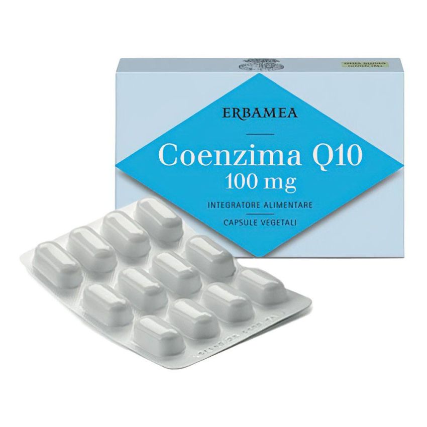 Erbamea Coenzima Q10 Supplemento 100mg - 24 Capsule