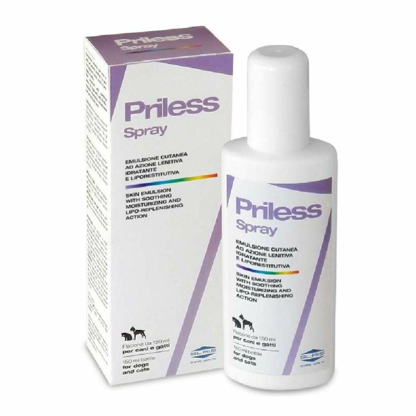 Spray Priless da 150ml per Cura e Igiene di Cani e Gatti
