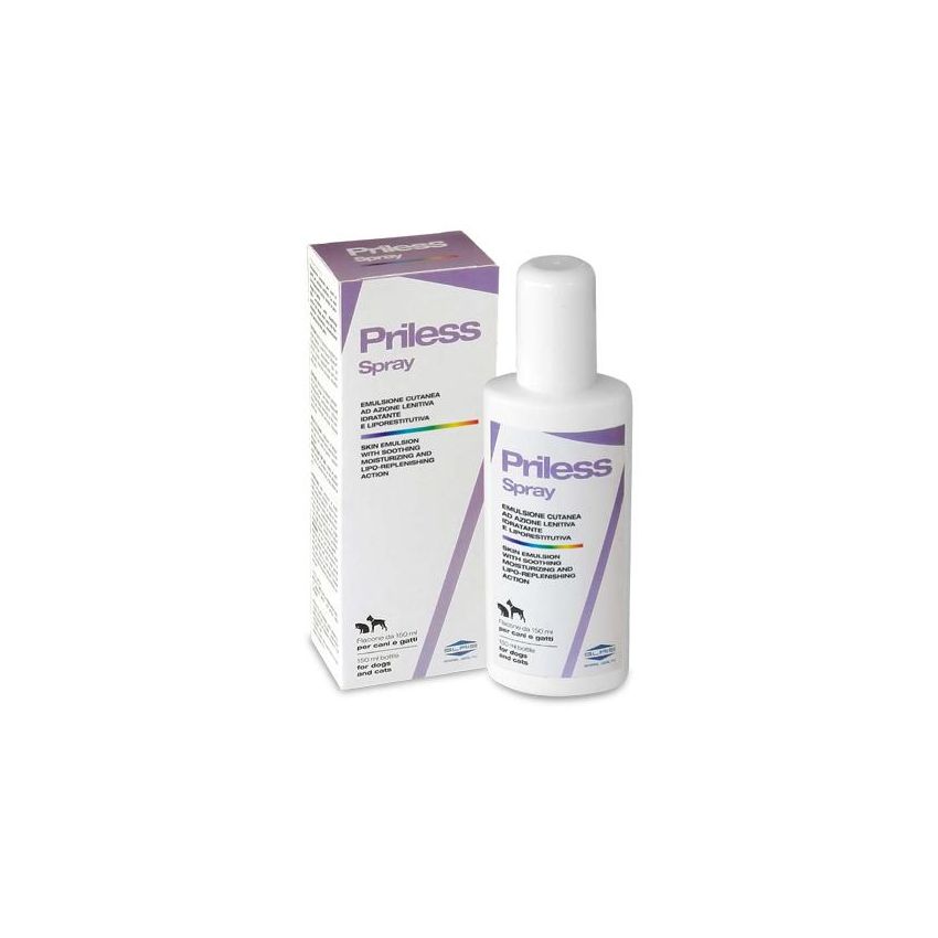 Spray Priless da 150ml per Cura e Igiene di Cani e Gatti