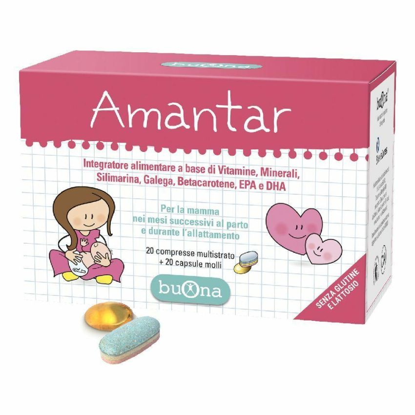 Amantar: Pacchetto Combinato di 20 Compresse e 20 Capsule