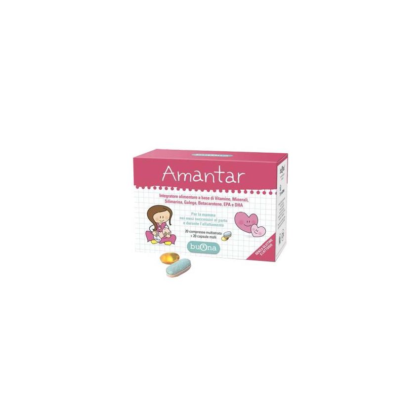 Amantar: Pacchetto Combinato di 20 Compresse e 20 Capsule