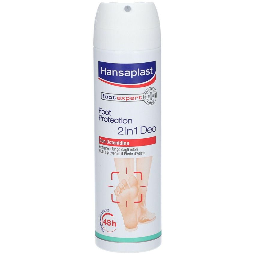 Hansaplast 2-in-1 Deodorizing Foot Protection Spray, 150ml