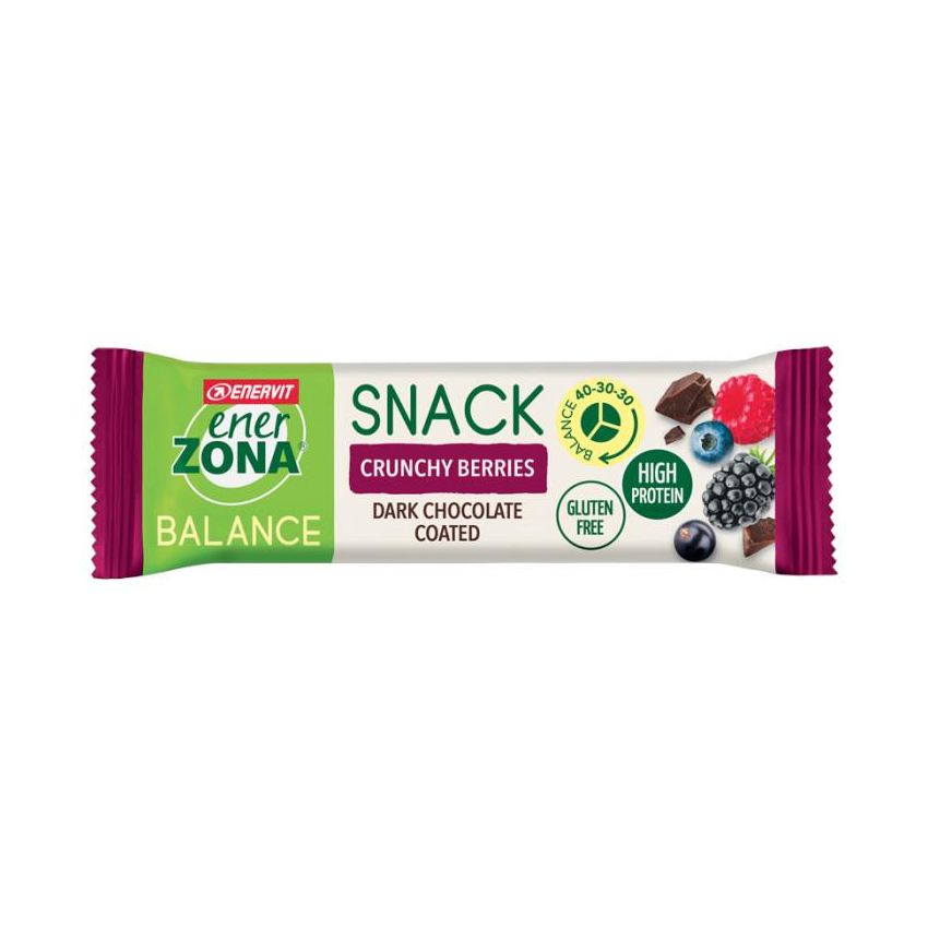 Barretta Enerzona Snack con Frutti Rossi Croccanti - 33g