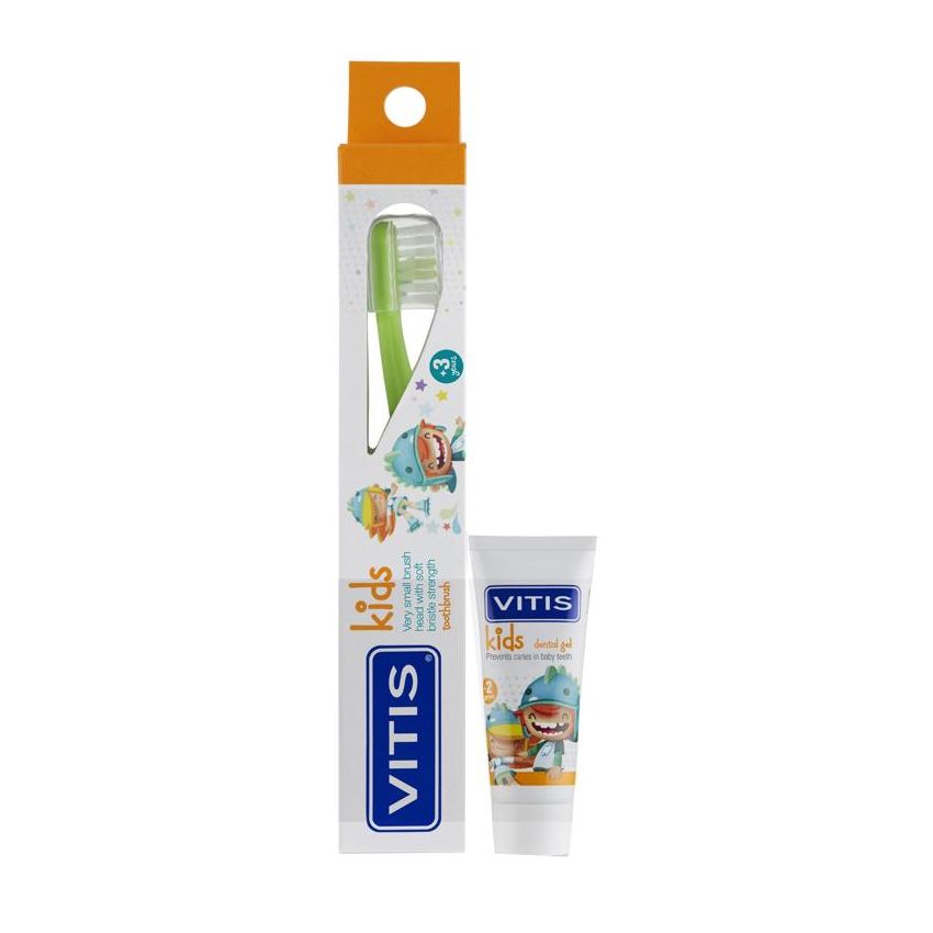 Kit Vitis Kids: Spazzolino da Denti e Gel Dentifricio 8 ml