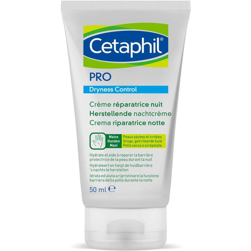 Cetaphil Pro Crema Riparatrice Notturna per Mani Secche - 50ml