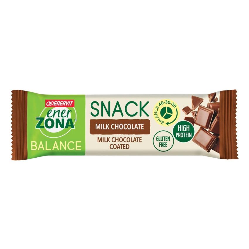 Barretta di Cioccolato al Latte Enerzona Snack - 33g