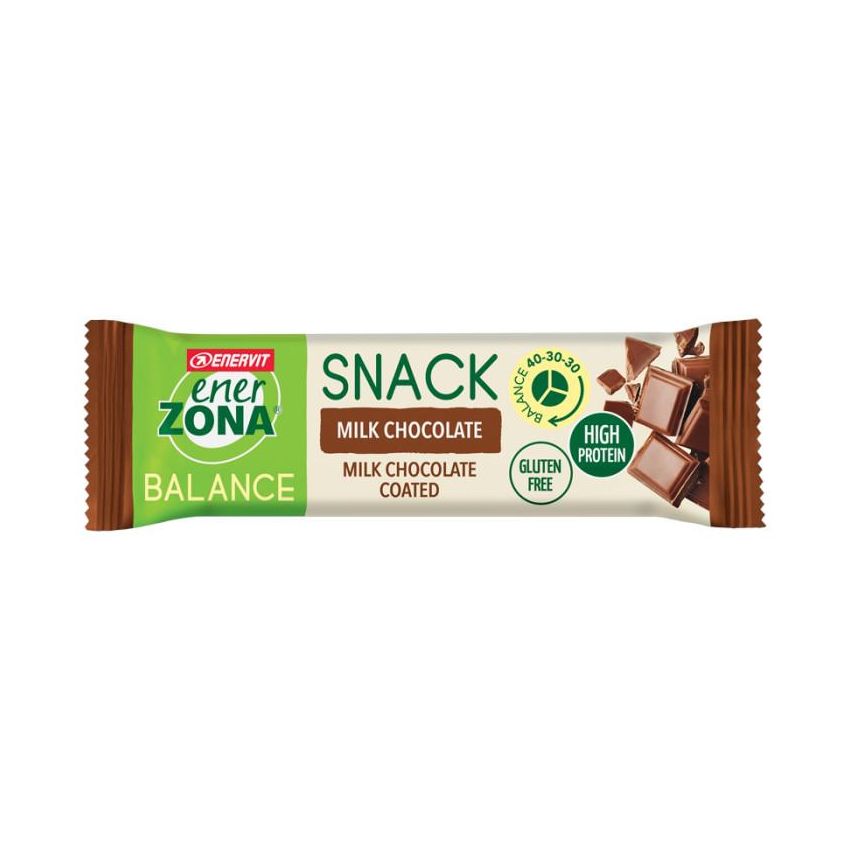 Barretta di Cioccolato al Latte Enerzona Snack - 33g