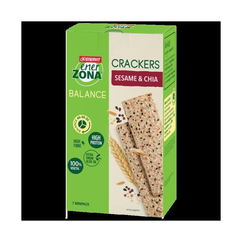 Enerzona Crackers con Sesamo e Chia - 175g