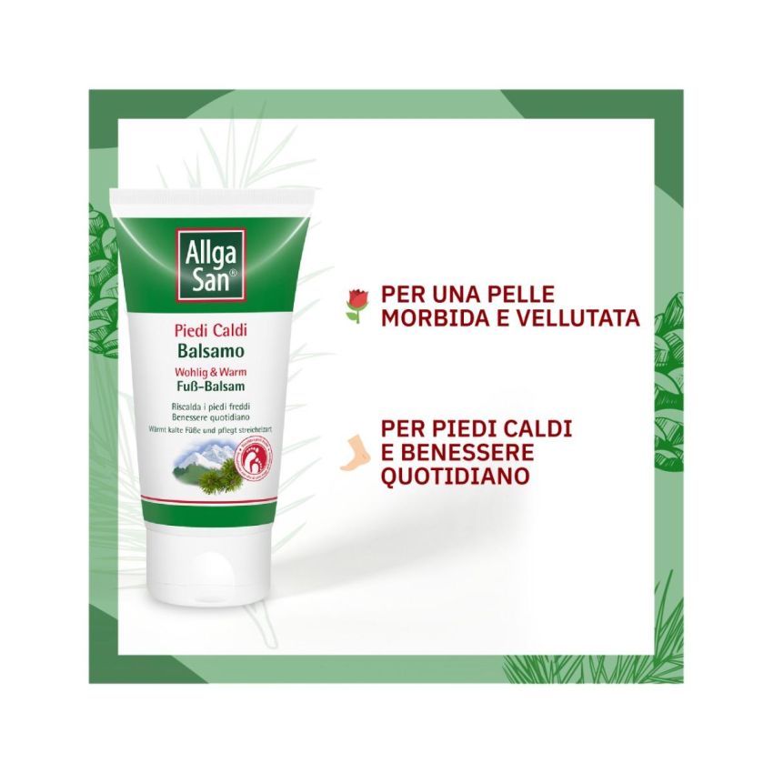 AllgaSan Balsamo Riscaldante per Piedi Freddi - 75ml