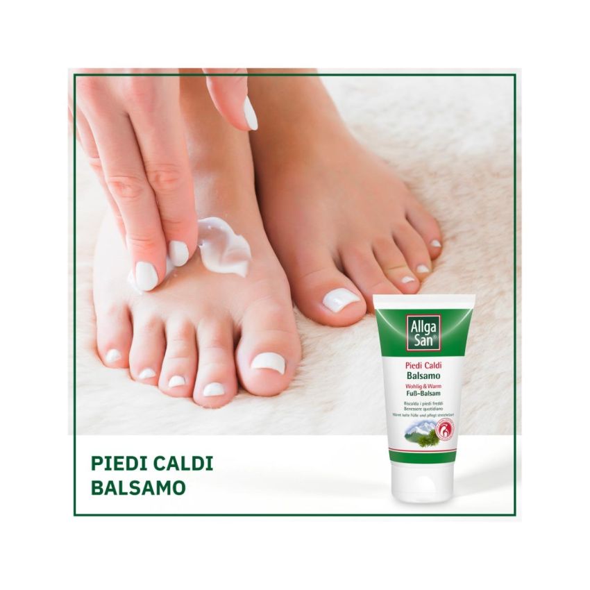 AllgaSan Balsamo Riscaldante per Piedi Freddi - 75ml