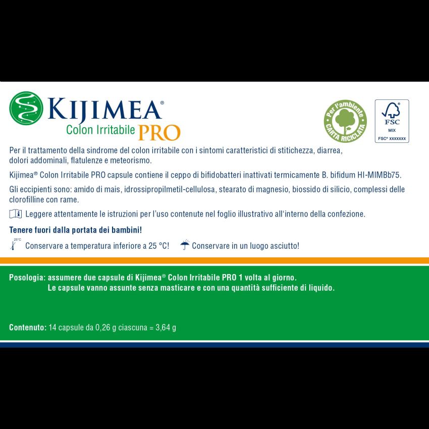 Kijimea Pro - Trattamento per il Colon Irritabile, 14 Capsule