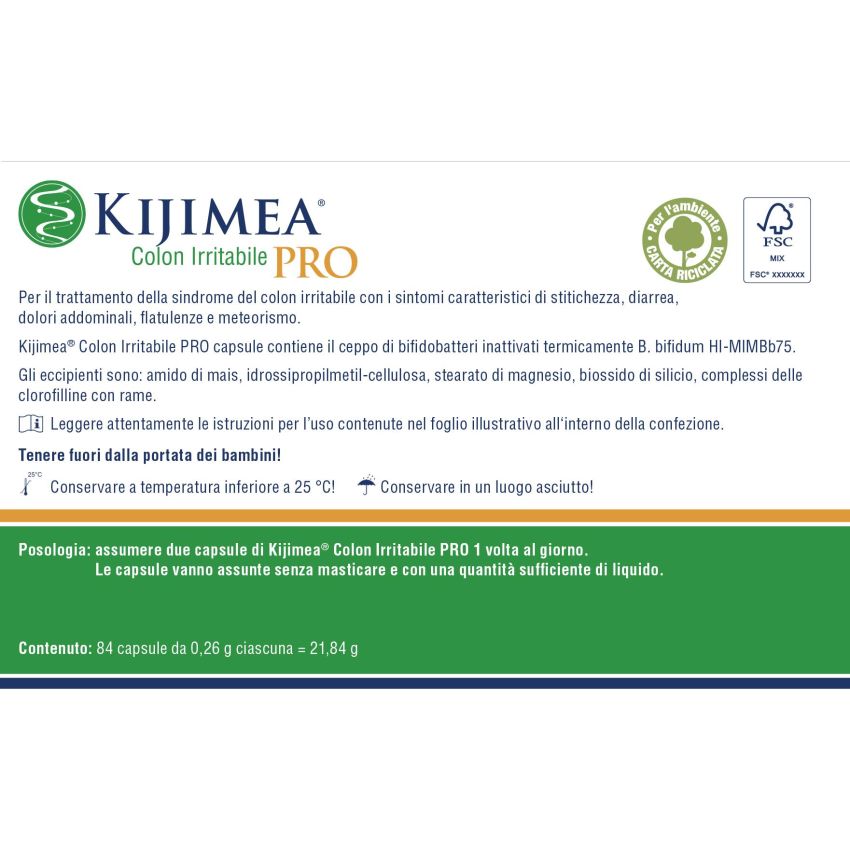 Kijimea Pro per Colon Irritabile - 84 Capsule