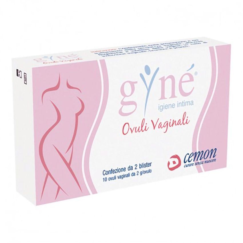 Gyne' Ovuli Vaginali per il Trattamento Femminile - Confezione da 10 Pezzi