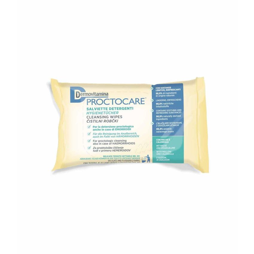 Dermovitamina Proctocare Salviette Intime - Confezione da 15 Pezzi