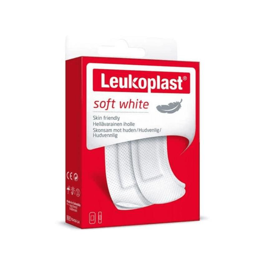 Leukoplast Soft White - Cerotti Assortiti Ultra Morbidi, Set da 20 Pezzi